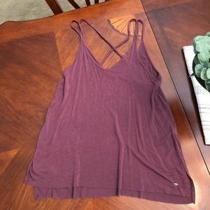 American Eagle Tank - burgundy color